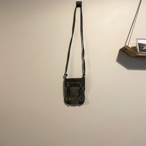 Simple gray crossbody